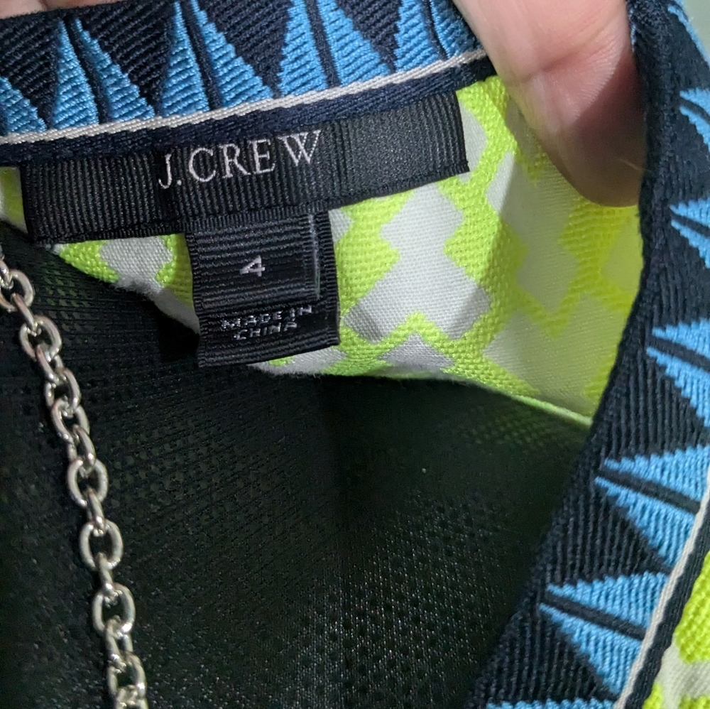 J Crew Arrow Print Shift Dress - Picture 3 of 5